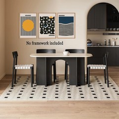 3Pcs Bauhaus Style Wall Art Bohemian Abstract Wall Decor Minimalist Canvas Mi…