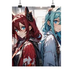 Premium Matte Vertical Posters 2 Anime Women