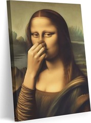 Amusing Mona Lisa Poster – Classical Painting for Bathroom