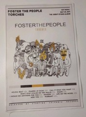 Foster The People Torches Art Decor Wall Print Canvas Poster 18.5″ In By 12.5″