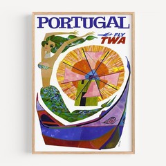 Portugal – TWA Retro Travel Poster