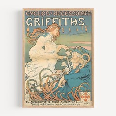 Cycles & Accessoires Griffiths Theriet (France) Bicycle 1898 Retro Vintage Poste