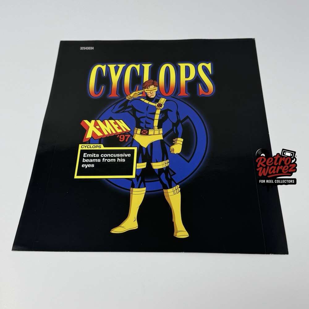 X-men Cyclops ‘97 Store T-shirt Display Poster 11×13” Flat Slack Marvel Comics
