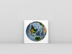 World Map, The World From Space Projection World Map, Frame and printed Map