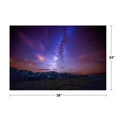 Milky Way over the Colorado Rockies Photo Art Print Poster 24×36 inch