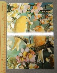 3D Bird Picture with Cross – Happy Anniversary (5 3/4″ x 4″) new