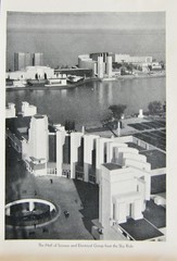 Antique Art Print Chicago Worlds Fair Hall of Science 1933 American History