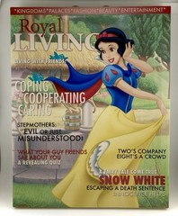 DISNEY Royal Living SNOW WHITE Wall Hanging Decor Disney Magazine Cover Art