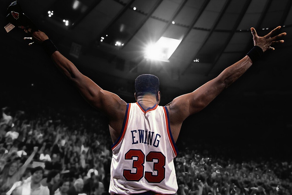Dunk Block Star Patrick Ewing Basketball Wall Art Home Decor – POSTER 20×30