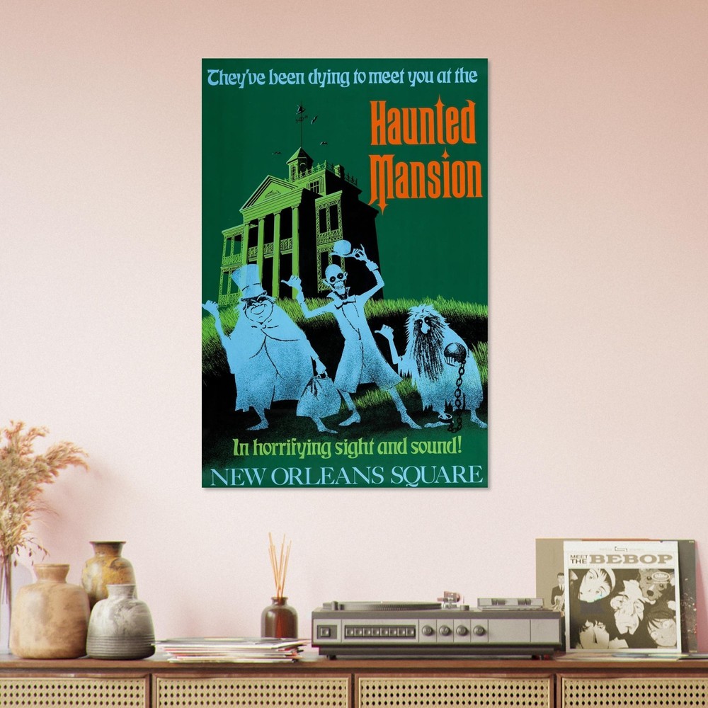 DISNEY – HAUNTED MANSION – CLASSIC ATTRACTION POSTER – NEW ORLEANS SQUARE