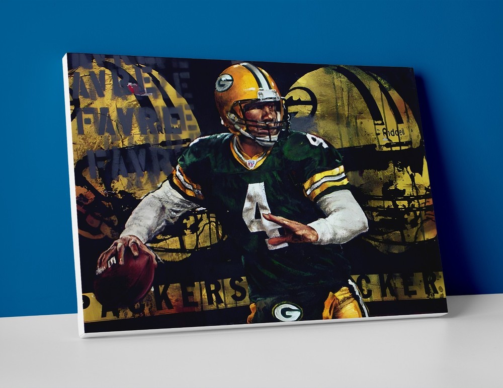 Brett Favre Painting Poster or Canvas – Brett Favre Wall Art