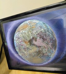 Manifestations Inc. Magic Effects Nasa Meatball And Blue Earth Marble Holo Art