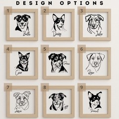 Personalized Laser Engraved Beauceron Dog Portrait on Wood in Frame Handcrafted