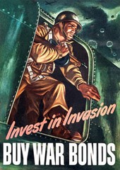 Invest In Invasion – 1943 – World War II – Propaganda Poster