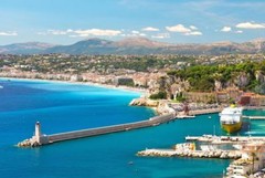 NICE FRANCE SKYLINE GLOSSY POSTER PICTURE PHOTO PRINT french riviera view 3716