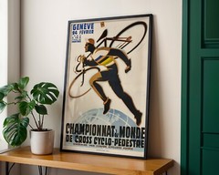 Championnat du Monde de Cross Cyclo-Pédestre (Switzerland) Bicycle 1952 Retro Vi