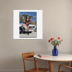 75573 Hot Rod Car Sexy Model Girl Art Wall Print Poster US