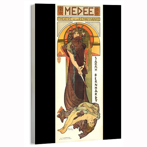 1898 Medee Sarah Bernhardt – Alphonse Mucha Poster or Canvas Home Decor