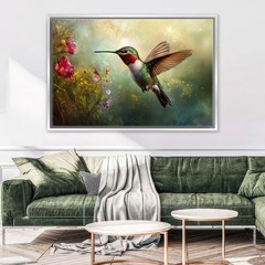 Hummingbird Canvas Print Gallery Wrapped Extra Large Living Room Decor