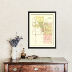 Old Map of Savannah, MO 1898 – Vintage Savannah Missouri Art