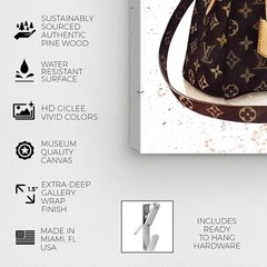 OLIVER GAL LOUIS VUITTON BAG 16″ x 16″ «Doll Memories» (NIB)