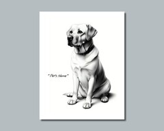 Personalized LABRADOR RETRIEVER Pet Print Photo DOG’S NAME Picture 8×10 11×14 P4