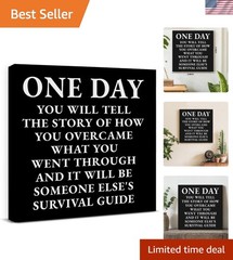 Stylish 8×8 Motivational Success Canvas Art – Perfect Gift for Professionals