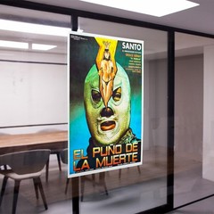 Archive Cinema ‘Santo in Fist of Death’ — 11″ x 17″ Lucha Libre Movie Poster