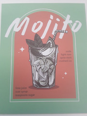 Cocktail Wall Art Poster & Prints Unframed,8x10inch, Set of 6