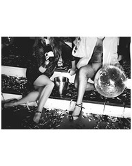 7191 Disco Ladies Glitter Party Poster