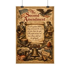 2nd Amendment Vintage Rolled Poster | Historical Document