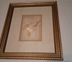 Idealgesicht Michelangelo Frau Jüngling Alte Meister 11×13″ Frame