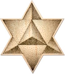 12in Sacred Geometry Wall Art Merkabah Spiritual Desktop Decor Meditation