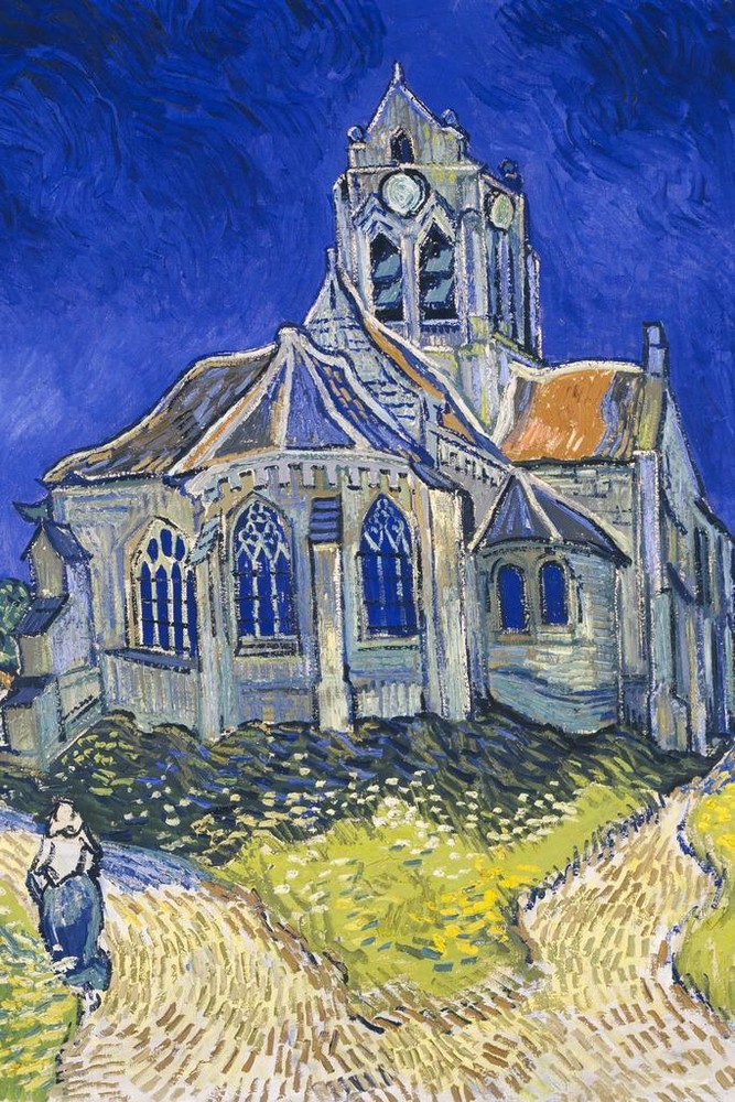 Vincent van Gogh The Church at Auvers Cool Wall Decor Art Print Poster 24×36