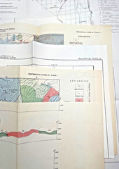 Historic Mining and Geologic Maps from 1954 Lot of 12 Maps -Makes Great Wall Art