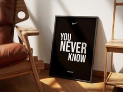 Set of 3 Nike «Just Give it A Try» Art pieces canvas wall art home decor Athlete