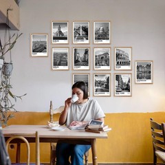 12 Decor – Black and White Photography Wall Art/Famous Architecture Landscap…