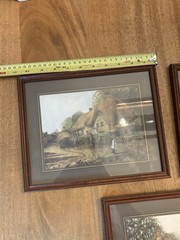 Set of 3 Collectible Vintage EnglishCountryside Cottage Prints, Framed 10x12in
