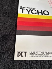 TYCHO Ghostly DETROIT Fillmore Michigan Promotional poster 2016 MINT ORIGINAL!