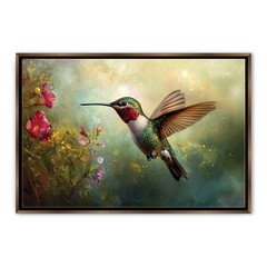 Hummingbird Canvas Print Gallery Wrapped Extra Large Living Room Decor
