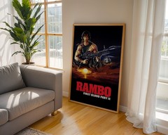 Rambo First Blood Part II (1985) Movie Poster Wall Art Print
