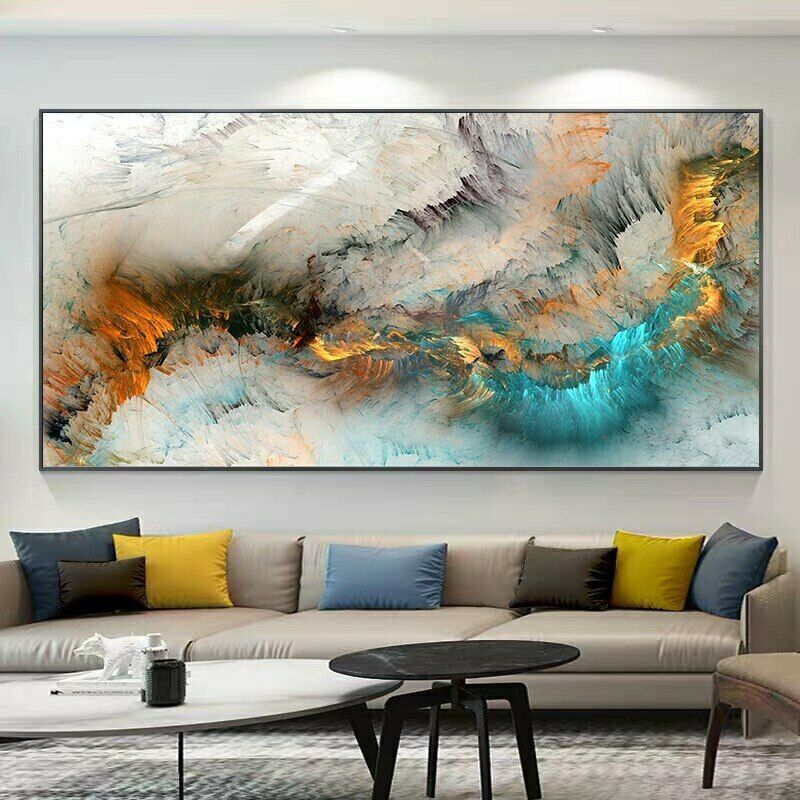 Abstract Colorful Cloud Posters Home Decor Print Canvas Painting Canvas Wall Art