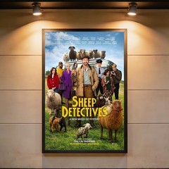 The Sheep Detectives 2026 Movie Poster, New Film, Living Room Wall Art
