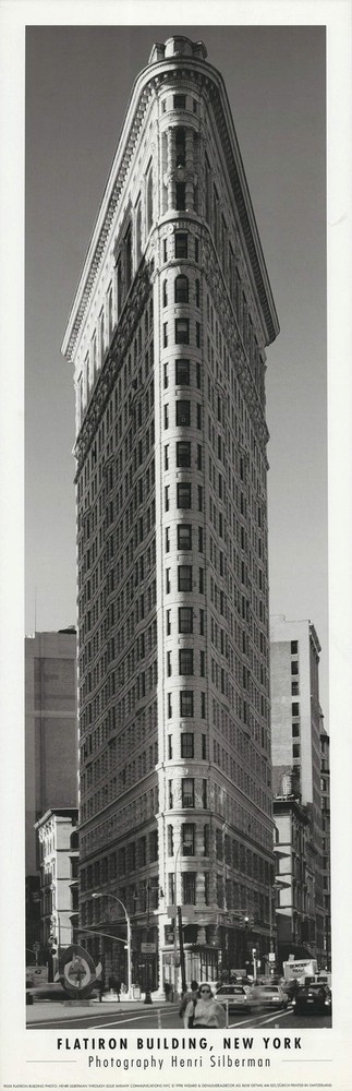 HENRI SILBERMAN Flatiron Building, New York 36″ x 12″ Offset Lithograph 1998 Con