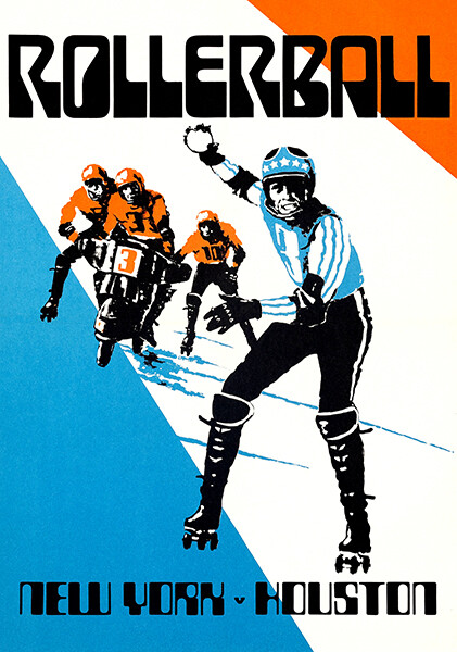 New York vs Houston – Rollerball – 1975 – Match Event Poster