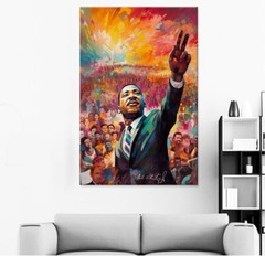 Martin Luther King Jr 12X18 Inch Canvas Poster – I Have A Dream MLK / New