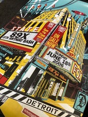 RARE Detroit 89X Birthday Bash State Theatre Promo poster 2002 Detroit