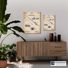 Fishing Gifts for Men, Fishing Gear Patent Canvas Print
