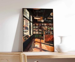 Retro Record Store Poster Unframed Vinyl Music Wall Art Print