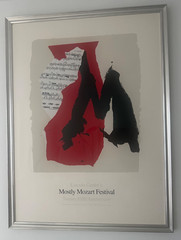 ROBERT MOTHERWELL LINCOLN CENTER Mostly Mozart 25th Anniversary 1991. Framed